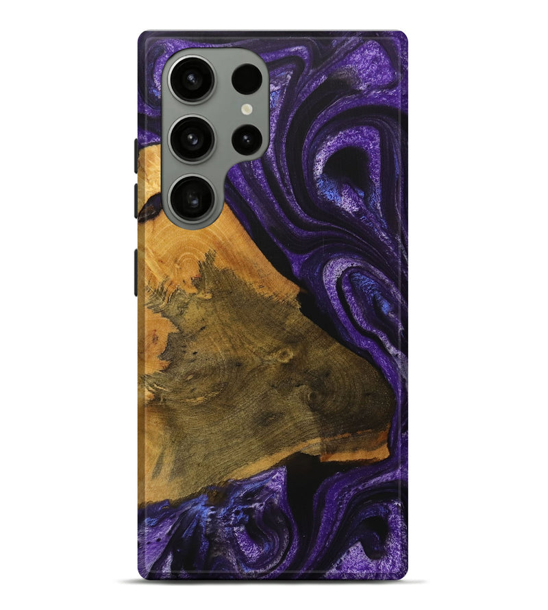 Galaxy S23 Ultra Wood Live Edge Phone Case - Hien (Purple, 729719)