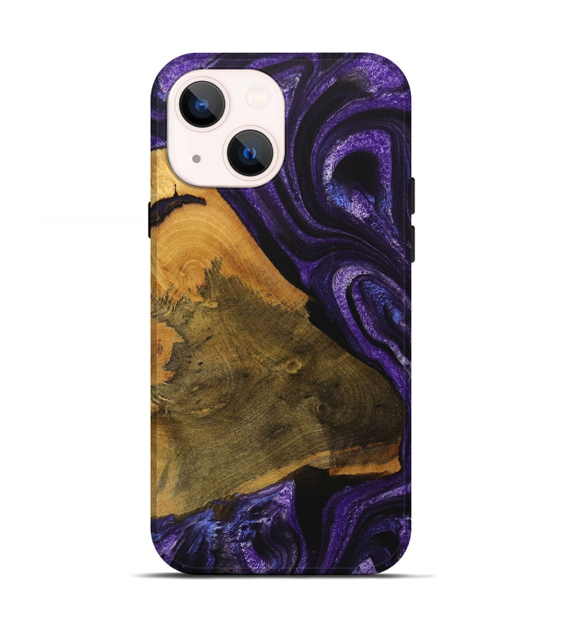 iPhone 13 Wood Live Edge Phone Case - Hien (Purple, 729719)