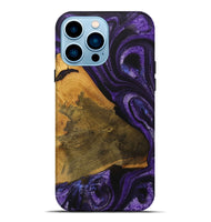 iPhone 14 Pro Max Wood Live Edge Phone Case - Hien (Purple, 729719)