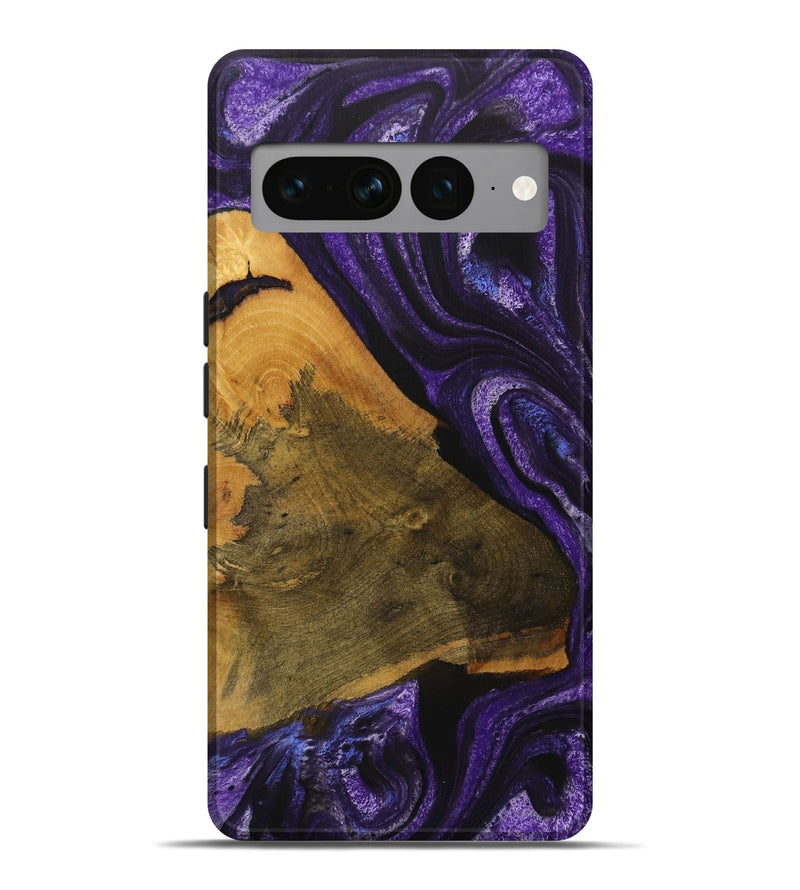 Pixel 7 Pro Wood Live Edge Phone Case - Hien (Purple, 729719)