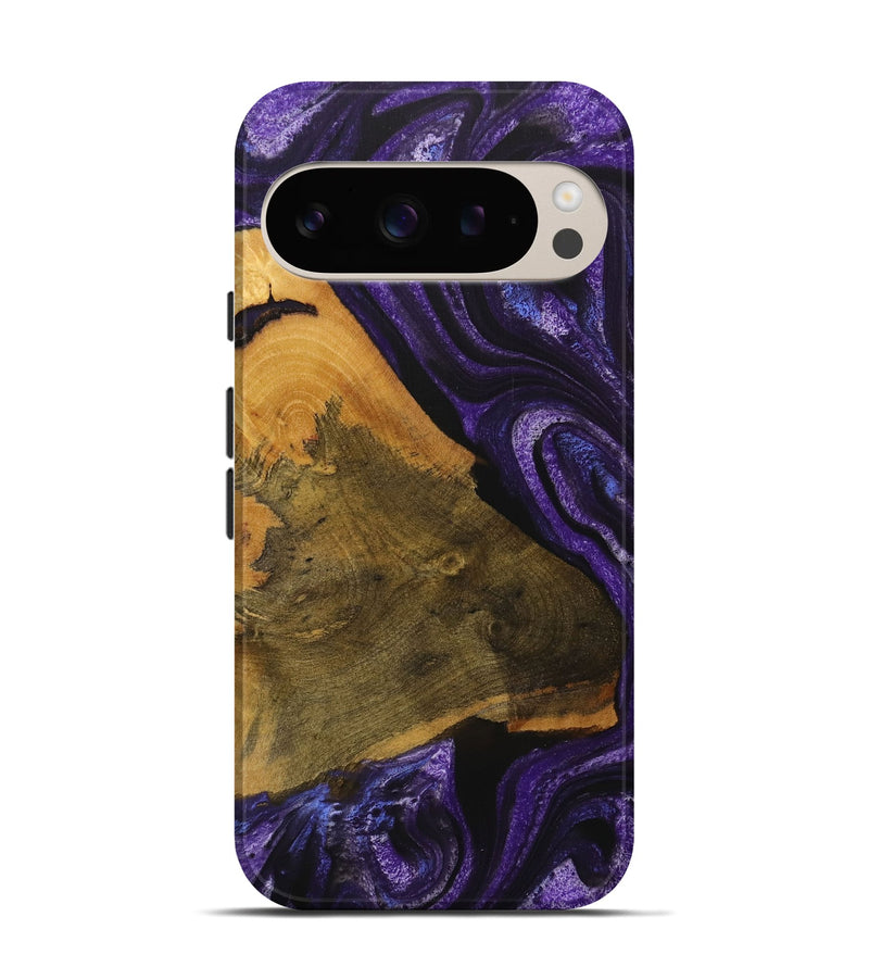 Pixel 9 Wood Live Edge Phone Case - Hien (Purple, 729719)