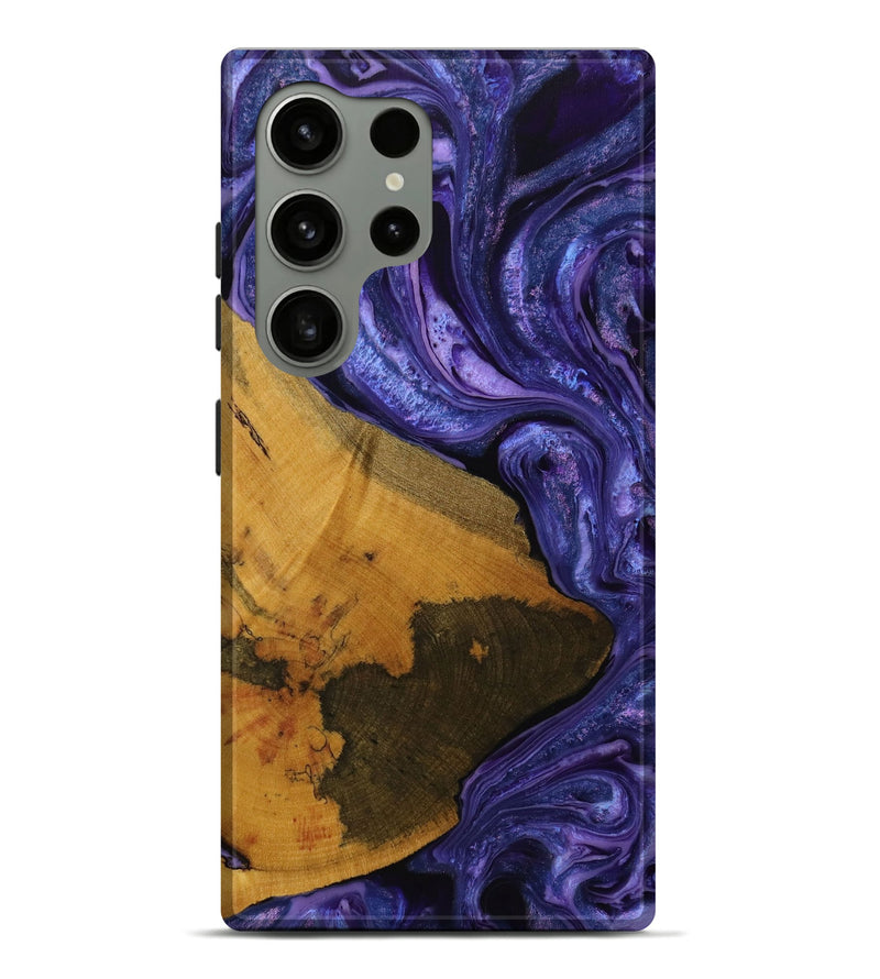 Galaxy S24 Ultra Wood Live Edge Phone Case - Xiomara (Purple, 729723)