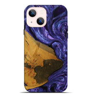 iPhone 14 Plus Wood Live Edge Phone Case - Xiomara (Purple, 729723)