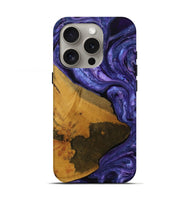 iPhone 16 Pro Wood Live Edge Phone Case - Xiomara (Purple, 729723)