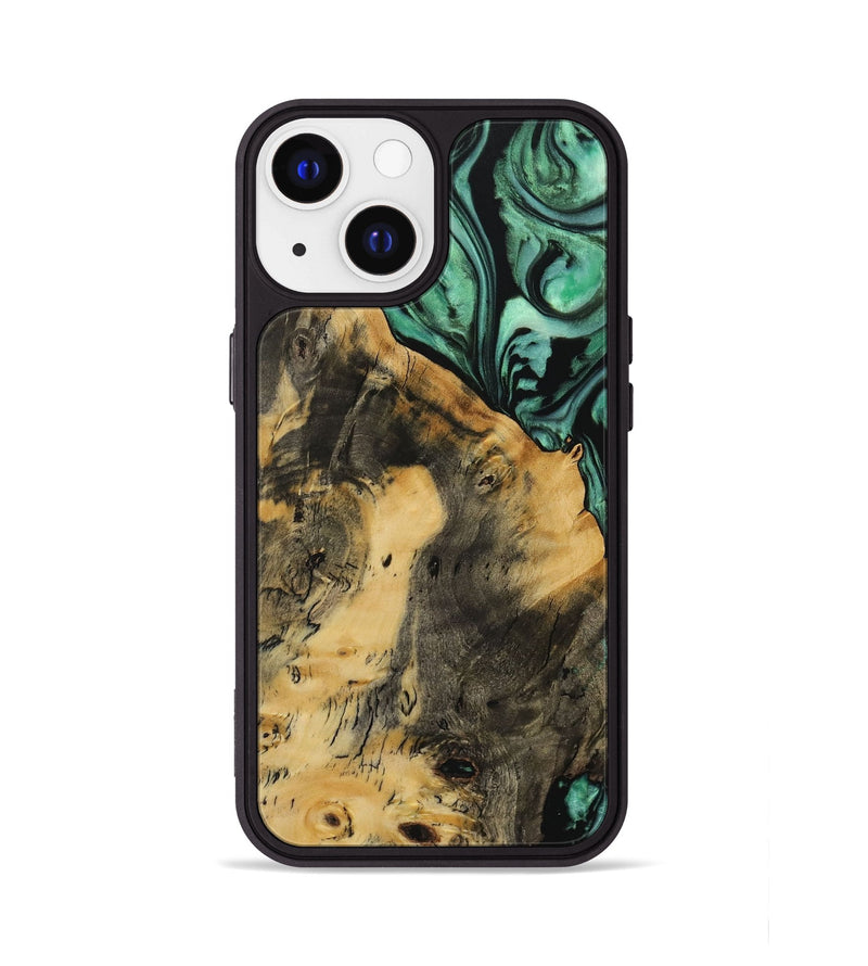 iPhone 13 Wood Phone Case - Kadin (Green, 729734)