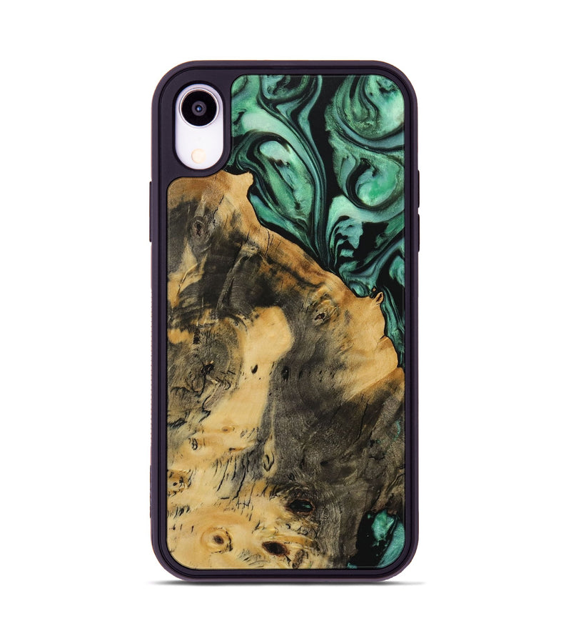 iPhone Xr Wood Phone Case - Kadin (Green, 729734)