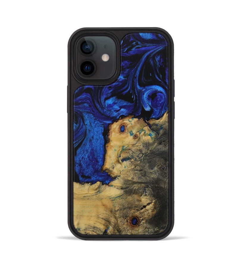 iPhone 12 Wood Phone Case - Kelcy (Blue, 729746)