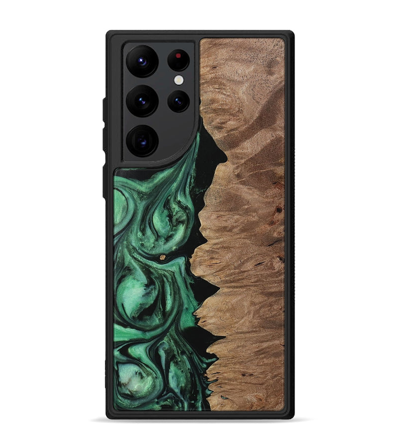 Galaxy S22 Ultra Wood Phone Case - Howie (Green, 729753)