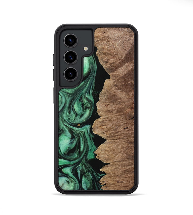 Galaxy S24 Wood Phone Case - Howie (Green, 729753)