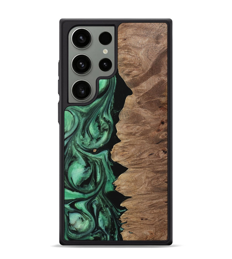 Galaxy S24 Ultra Wood Phone Case - Howie (Green, 729753)