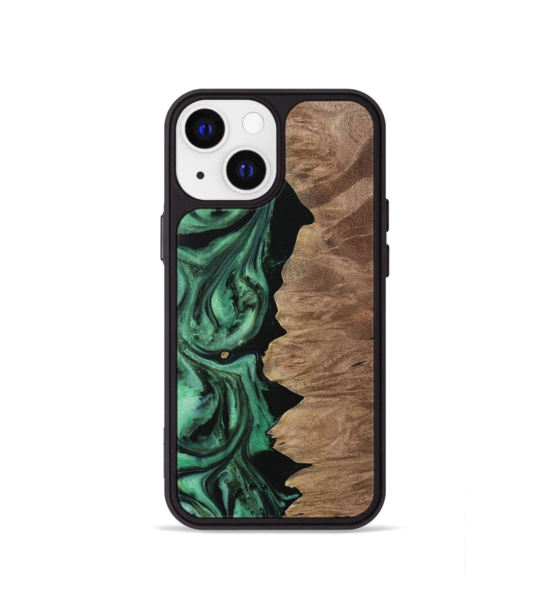 iPhone 13 mini Wood Phone Case - Howie (Green, 729753)