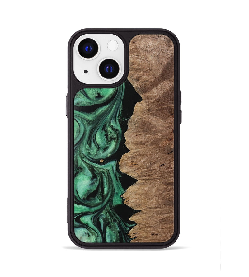 iPhone 13 Wood Phone Case - Howie (Green, 729753)