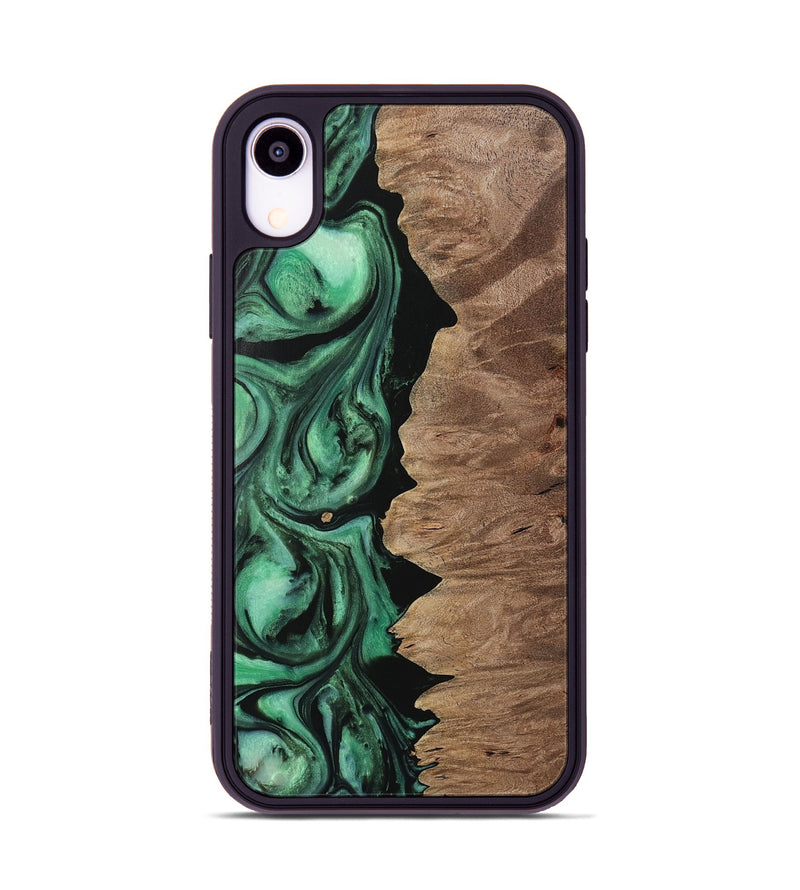 iPhone Xr Wood Phone Case - Howie (Green, 729753)