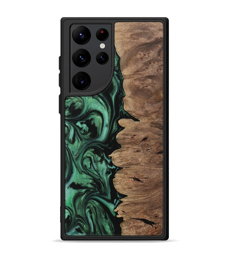 Galaxy S22 Ultra Wood Phone Case - Einar (Green, 729764)