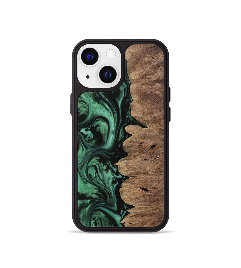 iPhone 13 mini Wood Phone Case - Einar (Green, 729764)