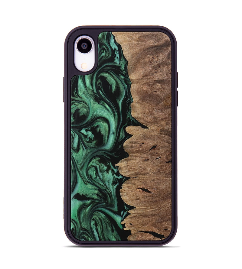 iPhone Xr Wood Phone Case - Einar (Green, 729764)