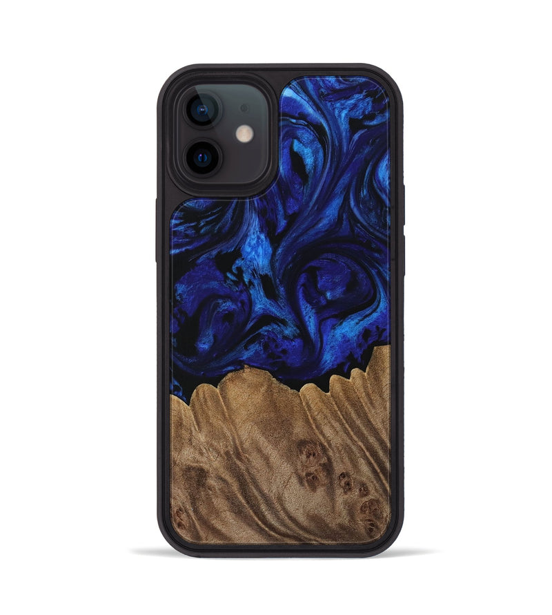 iPhone 12 Wood Phone Case - Emett (Blue, 729770)