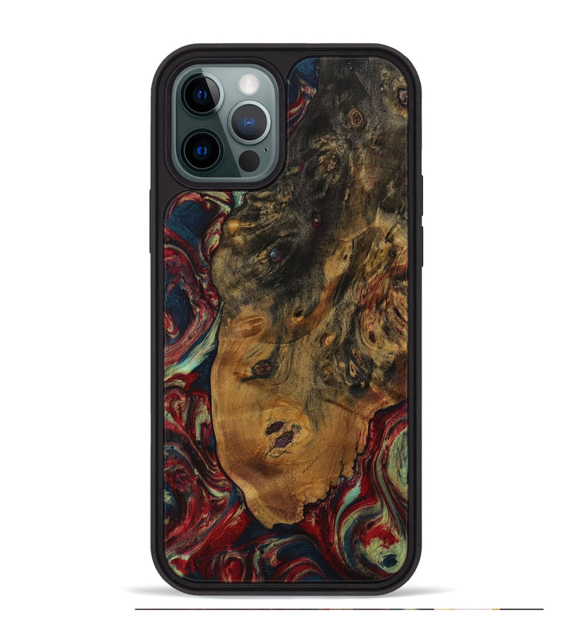 iPhone 12 Pro Max Wood Phone Case - Adriel (Red, 729781)