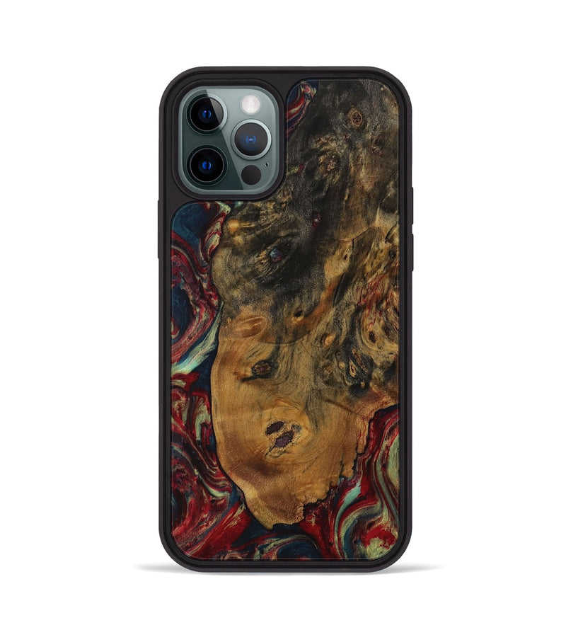 iPhone 12 Pro Wood Phone Case - Adriel (Red, 729781)