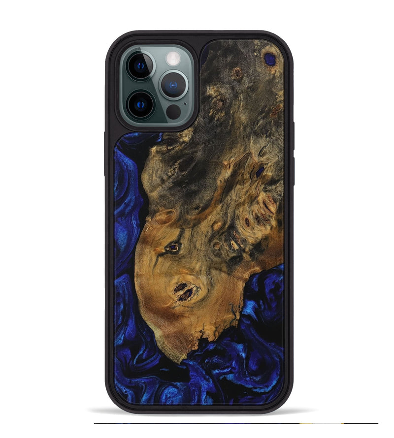 iPhone 12 Pro Max Wood Phone Case - Palma (Blue, 729784)