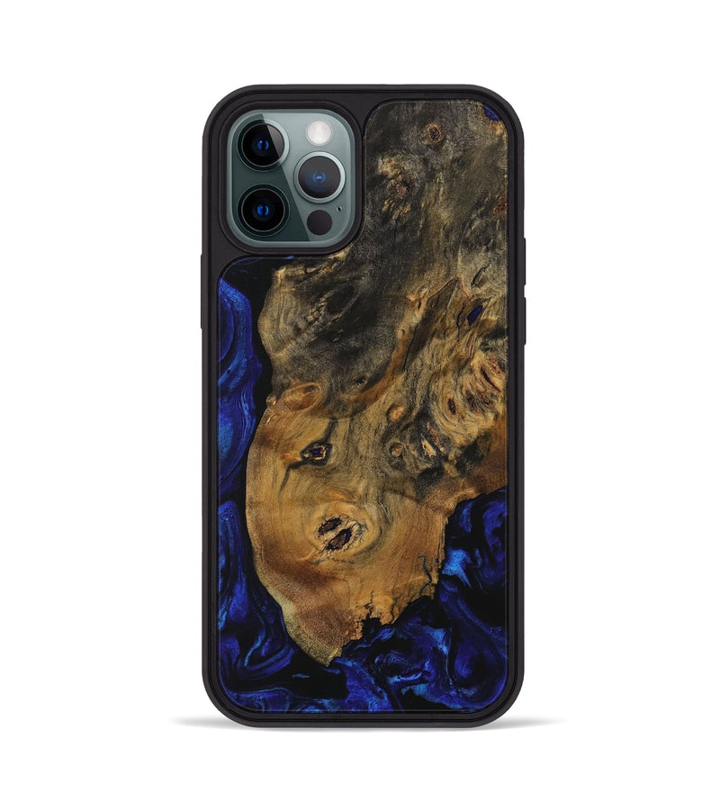 iPhone 12 Pro Wood Phone Case - Palma (Blue, 729784)