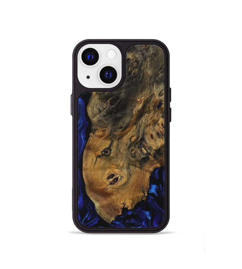 iPhone 13 mini Wood Phone Case - Palma (Blue, 729784)