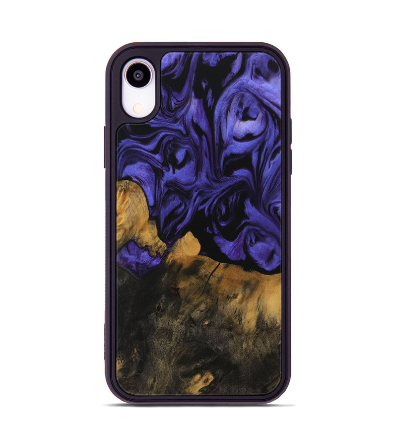 iPhone Xr Wood Phone Case - Kung (Purple, 729794)