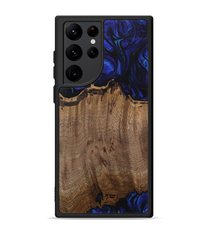 Galaxy S22 Ultra Wood Phone Case - Averil (Blue, 729801)