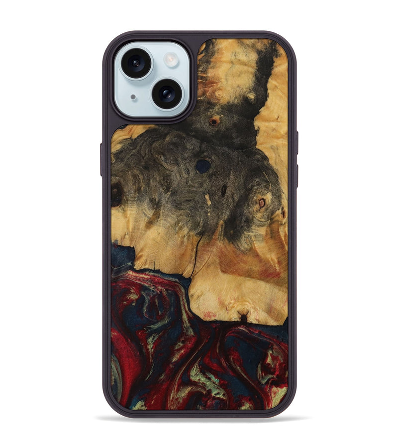 iPhone 15 Plus Wood Phone Case - Wilkin (Red, 729816)