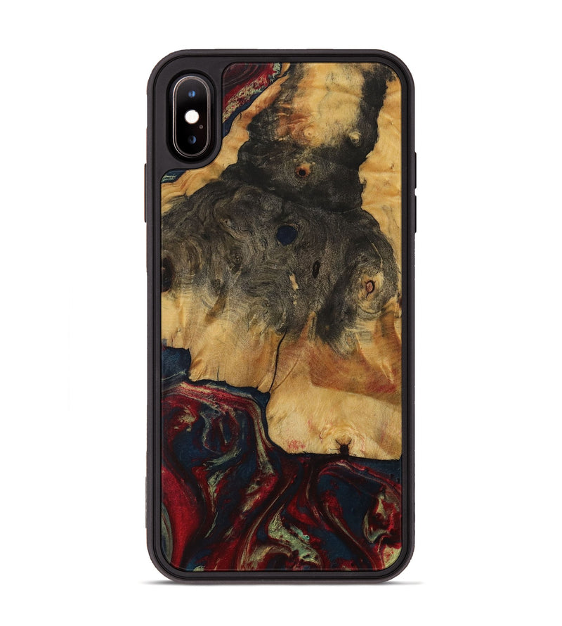 iPhone Xs Max Wood Phone Case - Wilkin (Red, 729816)