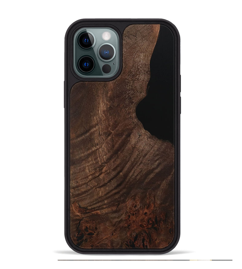 iPhone 12 Pro Max Wood Phone Case - Almond (Wood Burl, 729818)