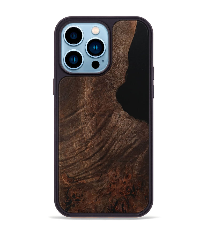 iPhone 14 Pro Max Wood Phone Case - Almond (Wood Burl, 729818)