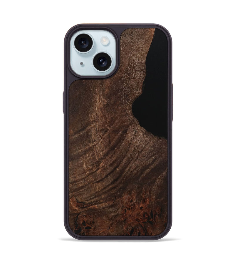 iPhone 15 Wood Phone Case - Almond (Wood Burl, 729818)