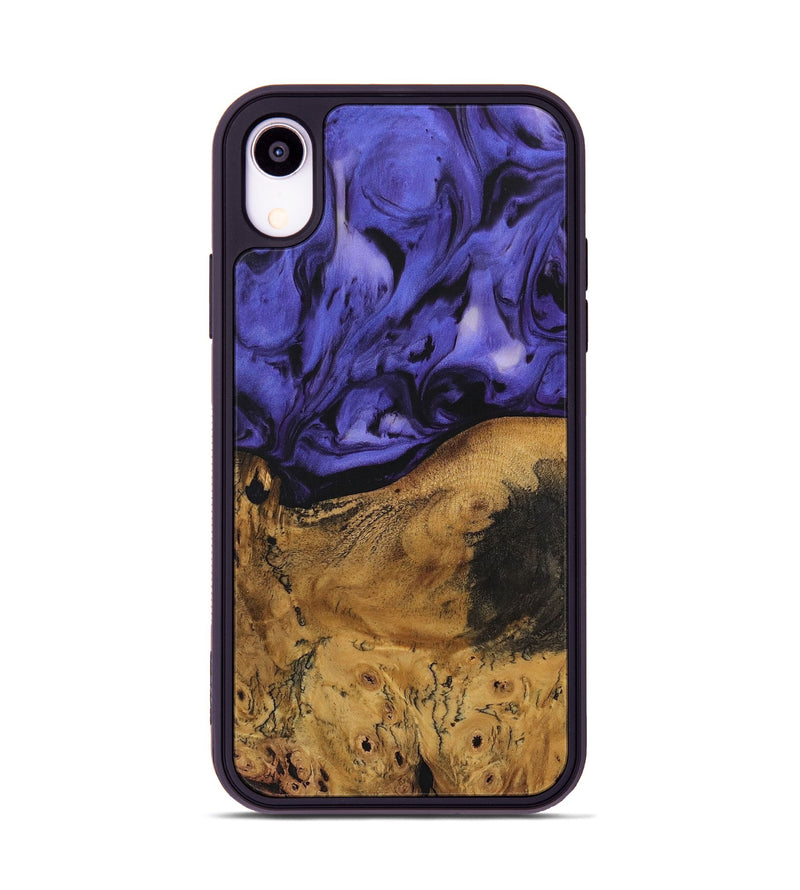 iPhone Xr Wood Phone Case - Kelwin (Purple, 729823)