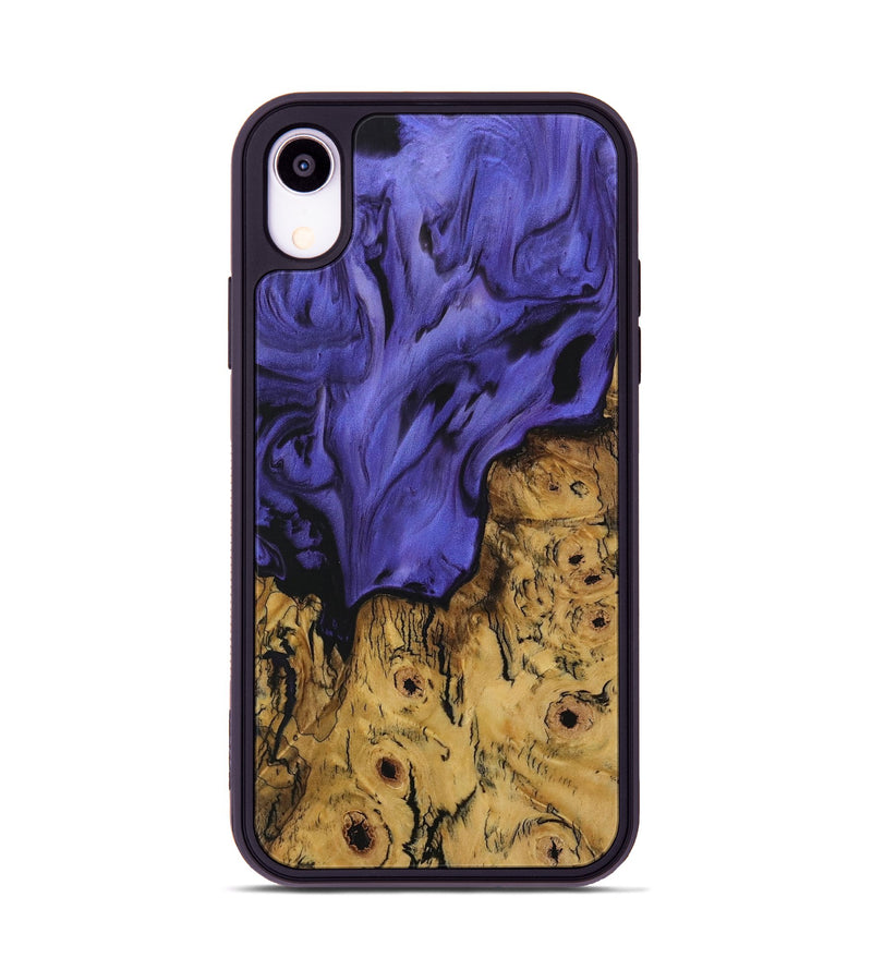 iPhone Xr Wood Phone Case - Nawa (Purple, 729829)