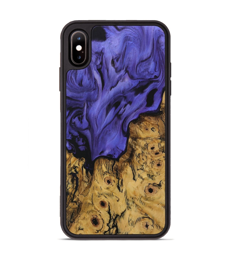 iPhone Xs Max Wood Phone Case - Nawa (Purple, 729829)