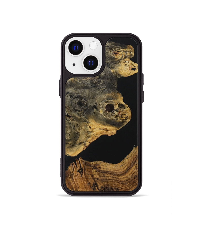 iPhone 13 mini Wood Phone Case - Mikayla (Pure Black, 729833)