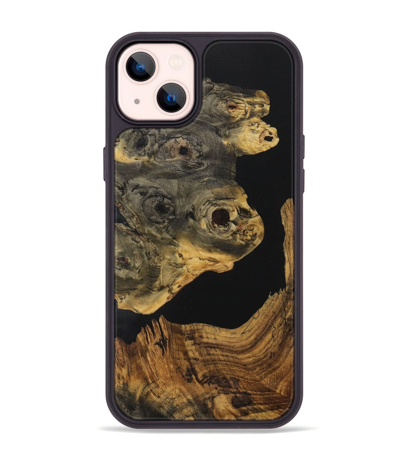 iPhone 14 Plus Wood Phone Case - Mikayla (Pure Black, 729833)