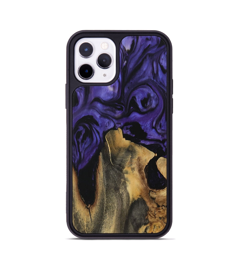 iPhone 11 Pro Wood Phone Case - Birgit (Purple, 729844)