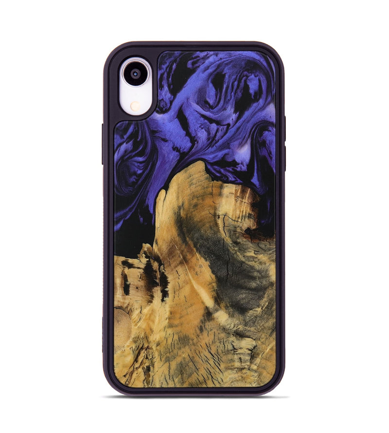 iPhone Xr Wood Phone Case - Damita (Purple, 729846)