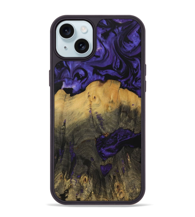 iPhone 15 Plus Wood Phone Case - Kendre (Purple, 729856)