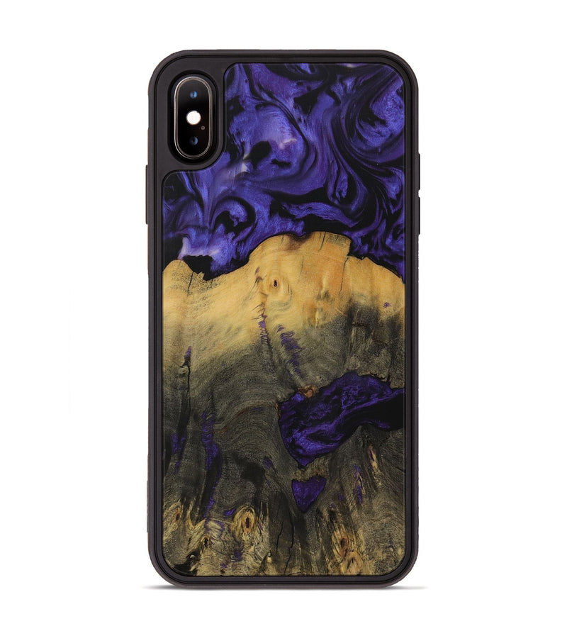 iPhone Xs Max Wood Phone Case - Kendre (Purple, 729856)