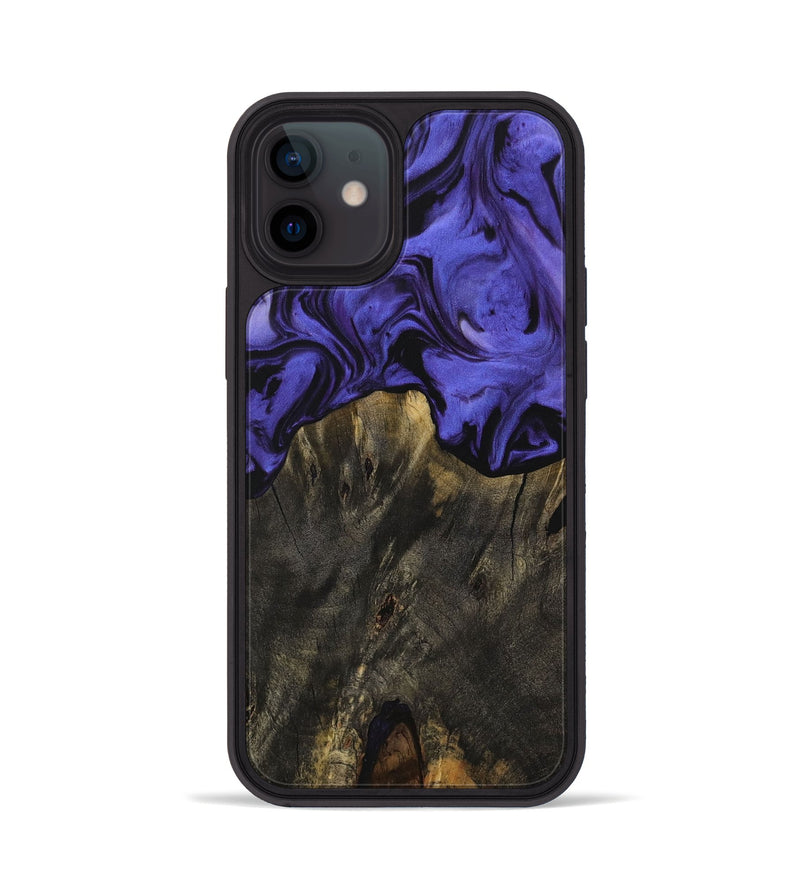 iPhone 12 Wood Phone Case - Isadore (Purple, 729862)