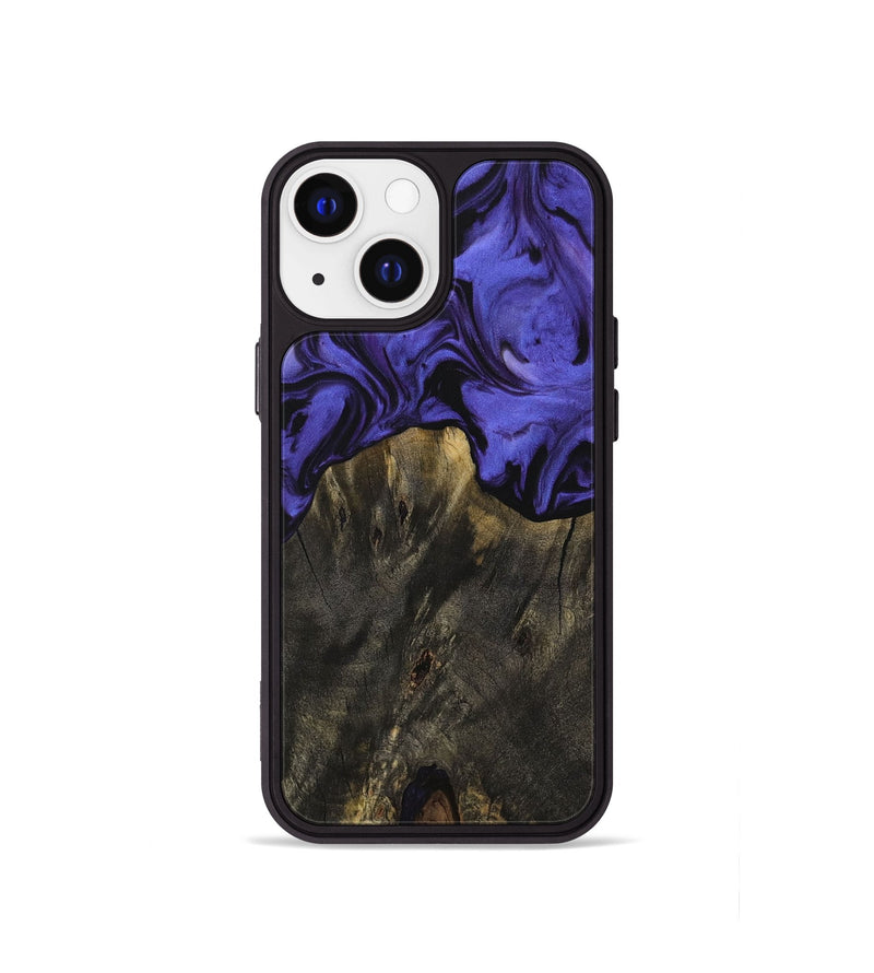 iPhone 13 mini Wood Phone Case - Isadore (Purple, 729862)