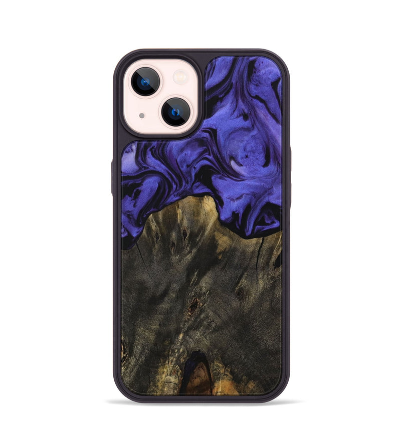 iPhone 14 Wood Phone Case - Isadore (Purple, 729862)