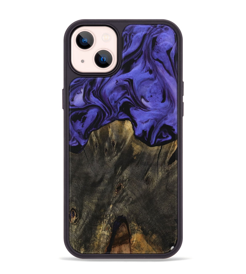 iPhone 14 Plus Wood Phone Case - Isadore (Purple, 729862)