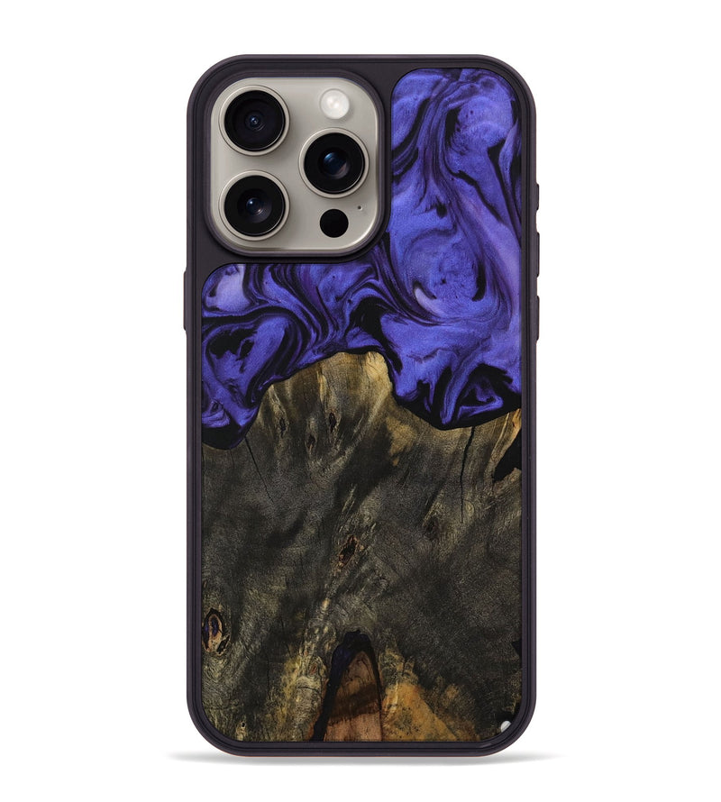 iPhone 15 Pro Max Wood Phone Case - Isadore (Purple, 729862)