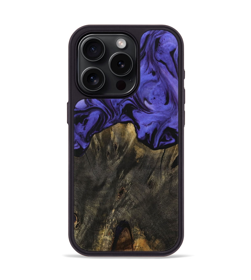 iPhone 15 Pro Wood Phone Case - Isadore (Purple, 729862)