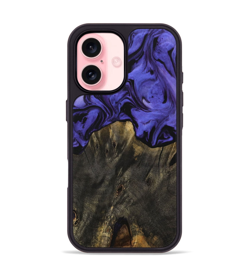 iPhone 16 Wood Phone Case - Isadore (Purple, 729862)