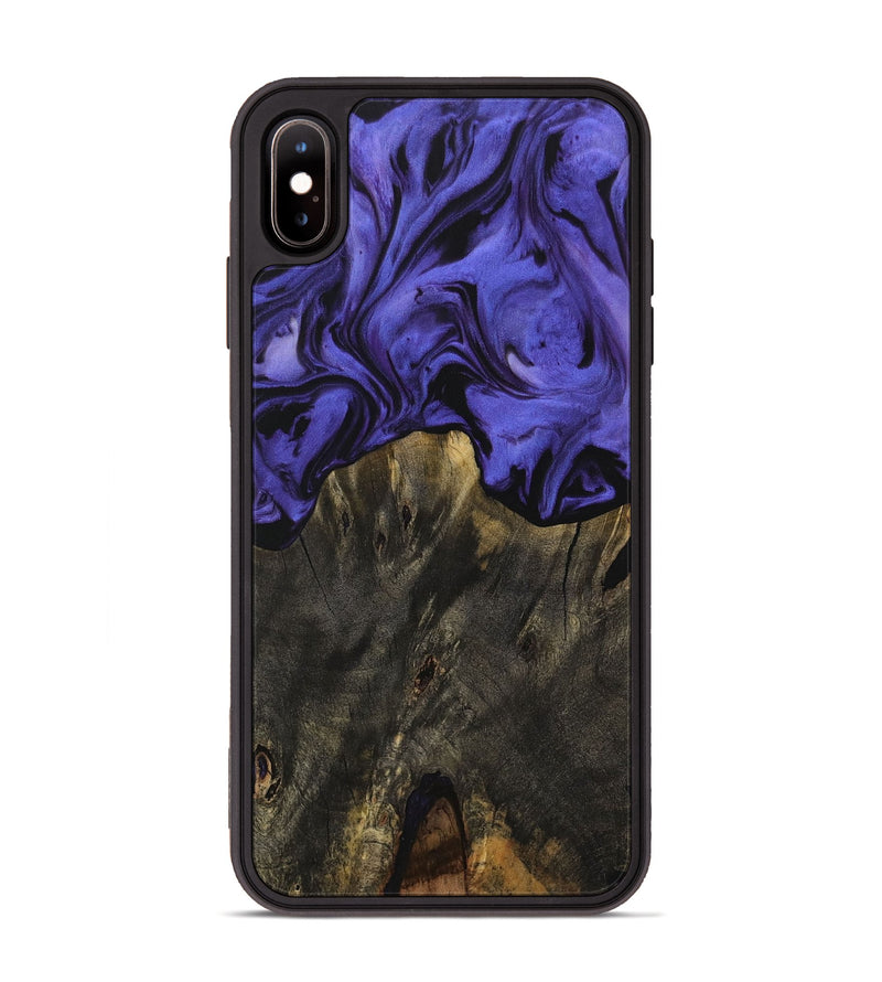 iPhone Xs Max Wood Phone Case - Isadore (Purple, 729862)